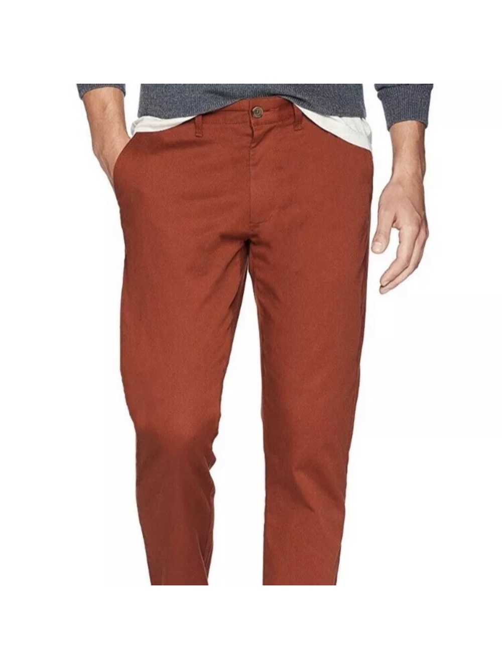 J. Crew Men's Rust Chinos - Slim Straight